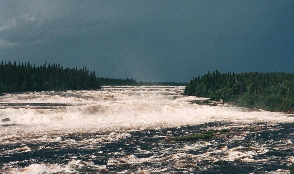 Looking back on the Rupert from Highway 109